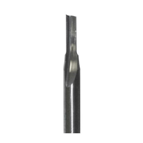 End mills with straight cutting edge and polished flute (coated)